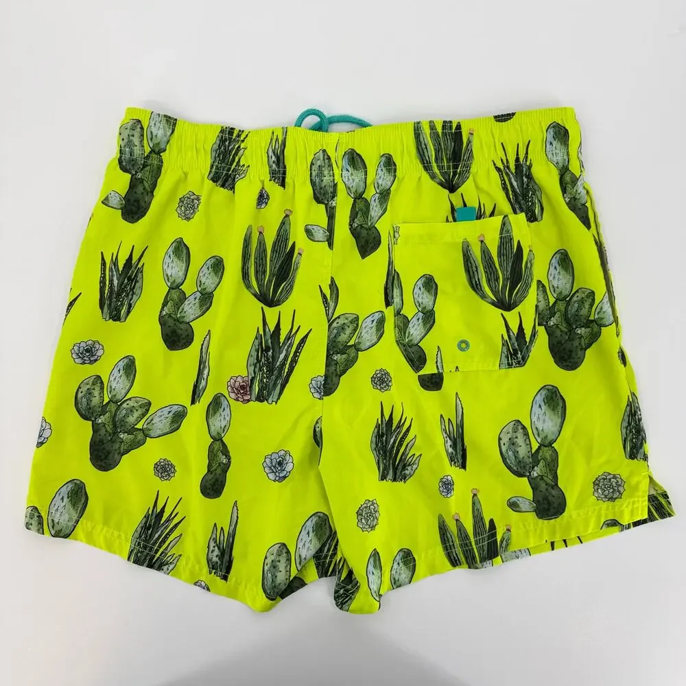 Lot of 3 Men's Size Large Swim Trunks Cactus Patriotic George Lined Drawstring